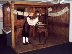 A printers workshop at the Thousand Years of Christianity exhibition