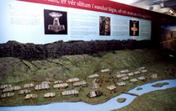 A model of Thingvellir, the site for the Thousand Years of Christianity festivities