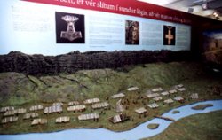 A model of Thingvellir, the site for the Thousand Years of Christianity festivities